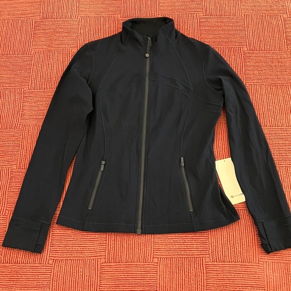 Lululemon Athletica women’s size 12 dark Blue Define Nulu Jacket New with tags - Picture 1 of 16